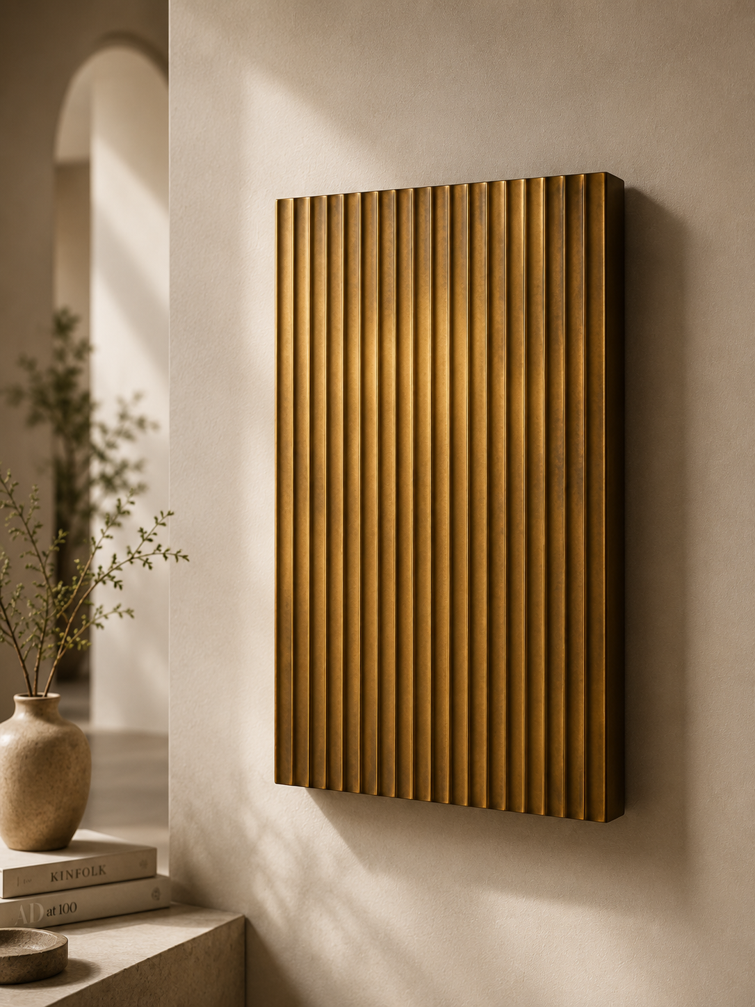 Helios Brass Wall Panel